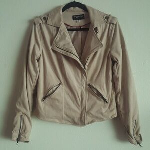 🍀 Blush Pink Moto Jacket